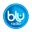 Blu Radio, señal nacional (HJCK, 89.9 MHz FM, Bogotá / HJN42, 96.3 MHz, San Martín, Meta / HJH87, 103.1 MHz, Paipa, Boyacá / HJOM, 1090 KHz, Cartagena de Indias / HJM47 103.1 MHz, Algeciras, Huila / HJQ43, 94.1 MHz, Bugalagrande, Valle del Cauca) logo
